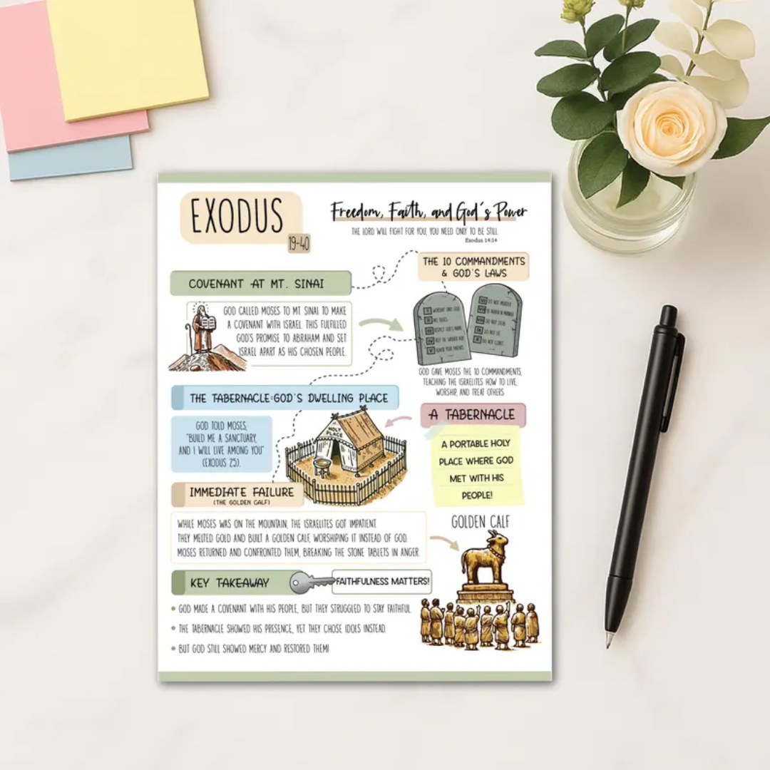 Bible Study Guide, Printable Template, Goodnotes, Illustrated Bible Verse Mapping, Scripture Study Book, Bible Journal & Bible Summary